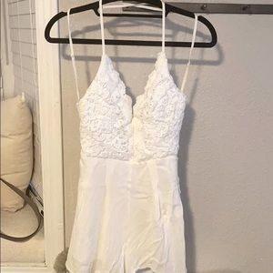 Lulus White Romper! Only worn once!